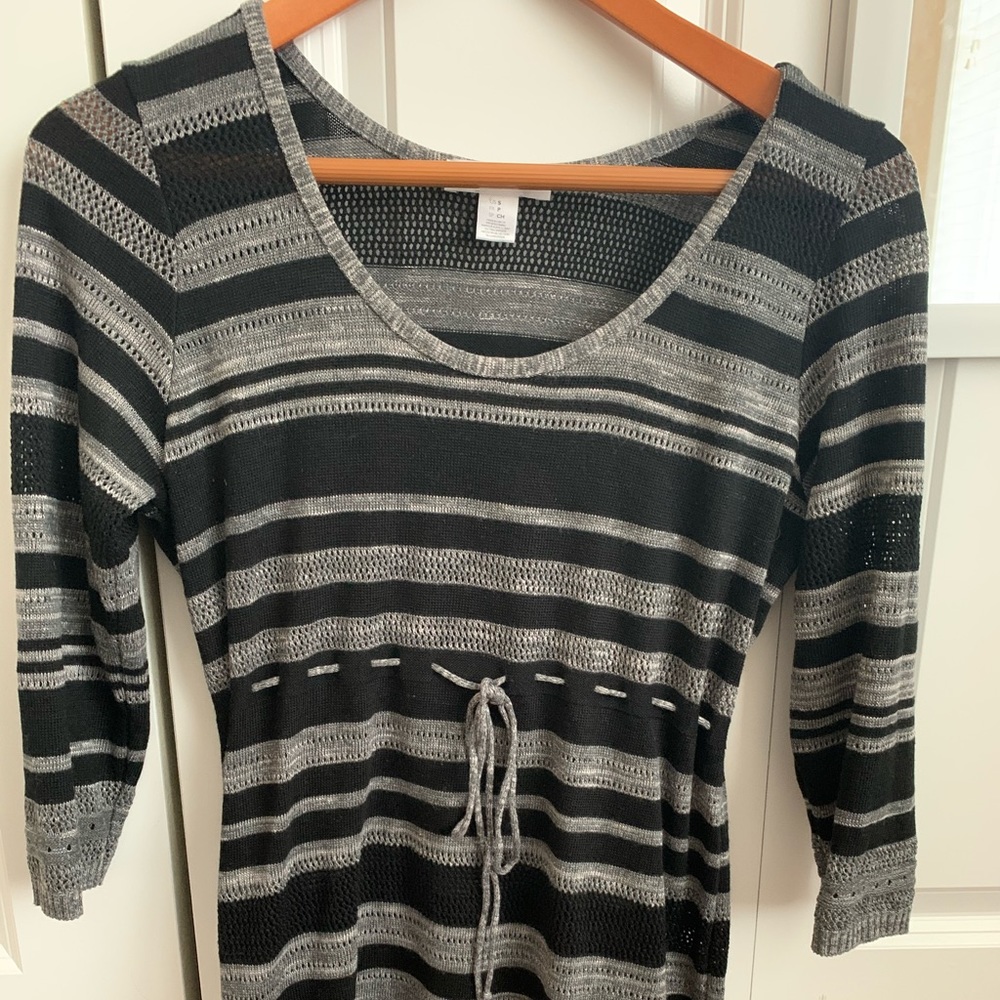 Motherhood maternity empire waist tunic with tie